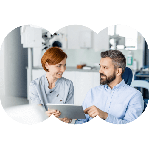 dentist with patient